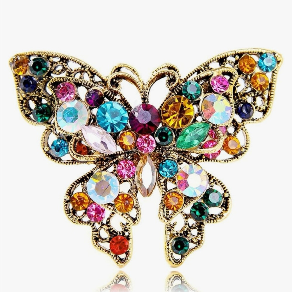 Fashion Jewelry Vibrant Butterfly Brooch